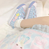 LBSFY  -  Japanese Sweet Lolita Canvas Shoes Dream Pink Blue Girl Student Street Tea Party Sports Shoes with Velvet Kawaii Cute